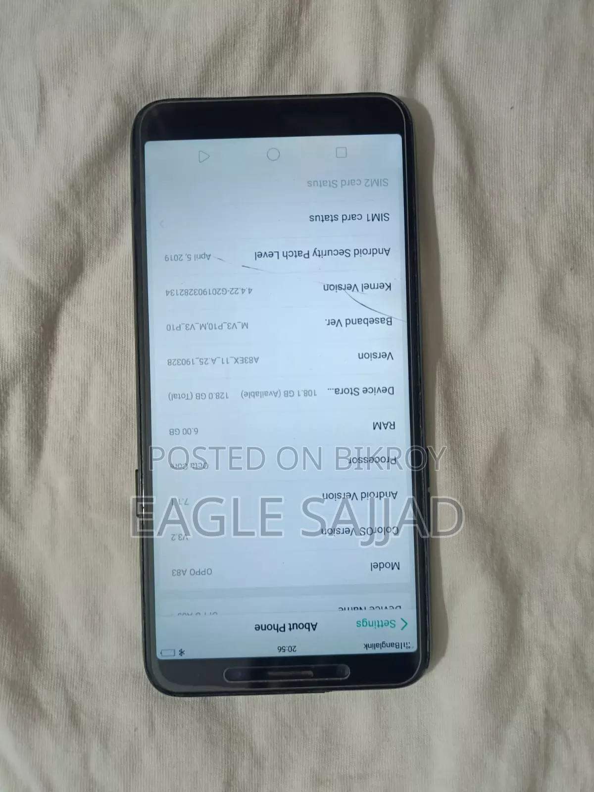Oppo A83 128 GB Black