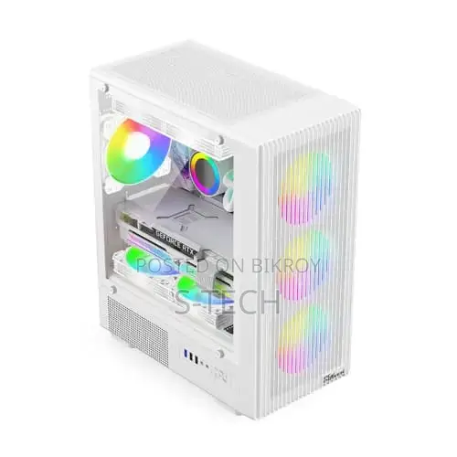 Pc Power Air X Mesh WH mATX Mid Tower Gaming Casing