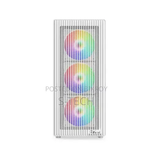 Pc Power Air X Mesh WH mATX Mid Tower Gaming Casing