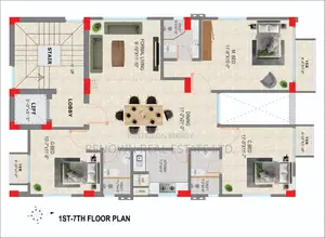 3-bedroom Apartment in Renown Real Estate, Uttara for Sale