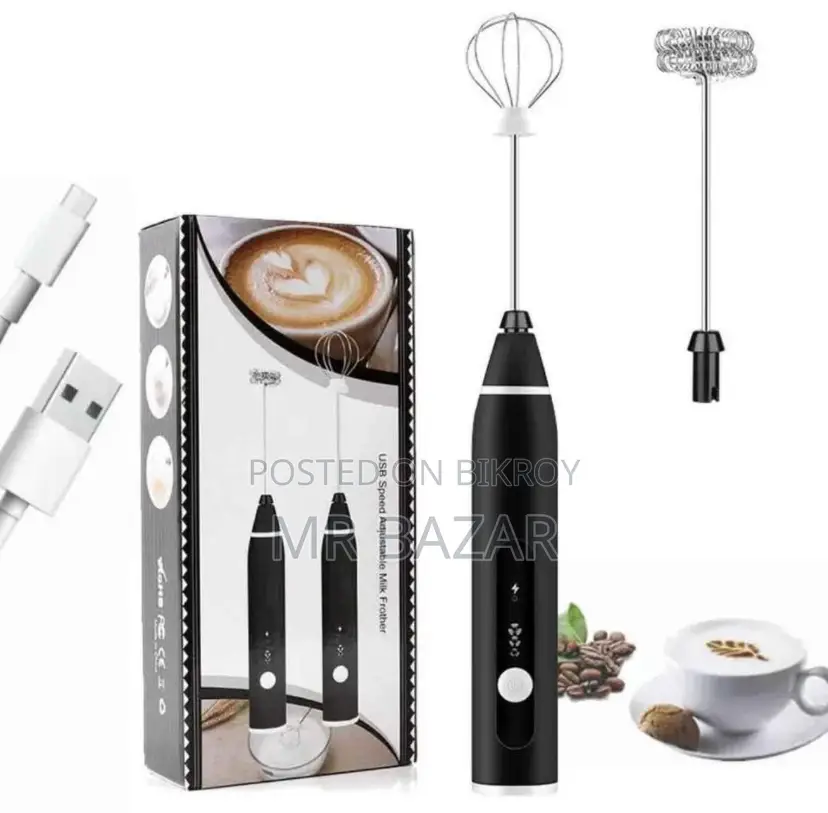 USB Rechargeable Milk Frother – Coffee Maker (Premium Quality)