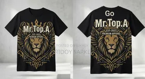 Premium Quality Custom Designed Black T-Shirt