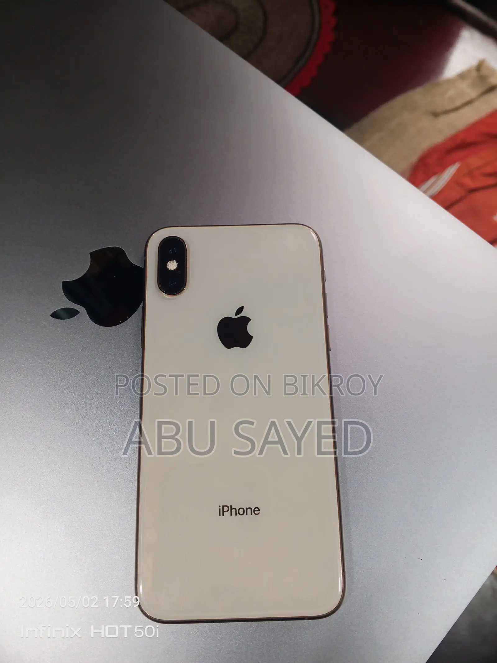 অ্যাপল আইফোন এক্সএস ২৫৬ জিবি রোজ গোল্ড