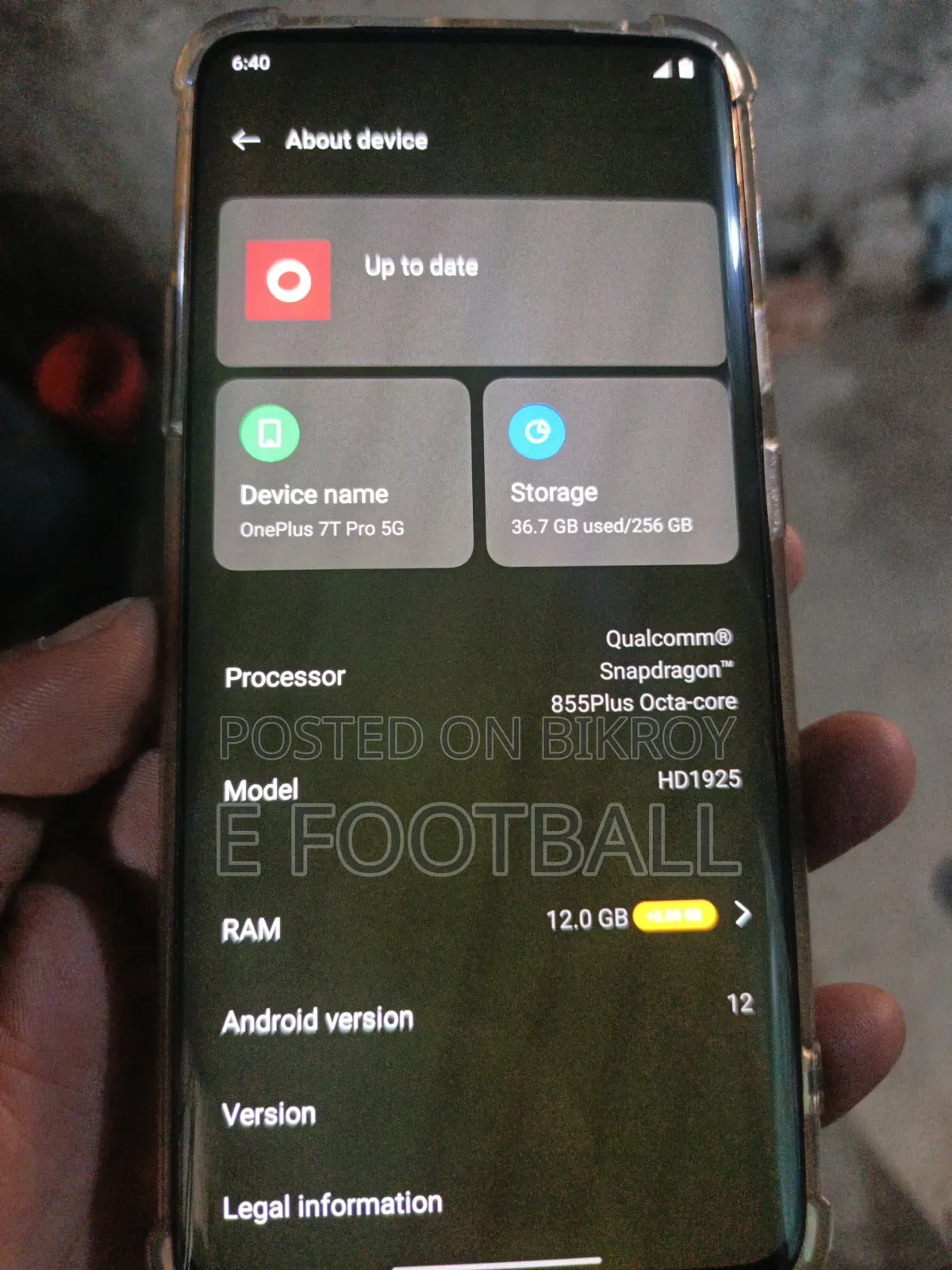 OnePlus 7T Pro 256 GB Black