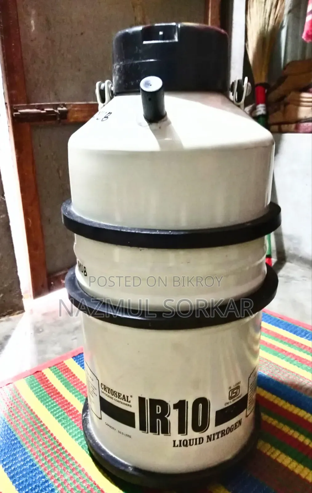 10-Liter Liquid Nitrogen Can for Smoke Biscuit Business