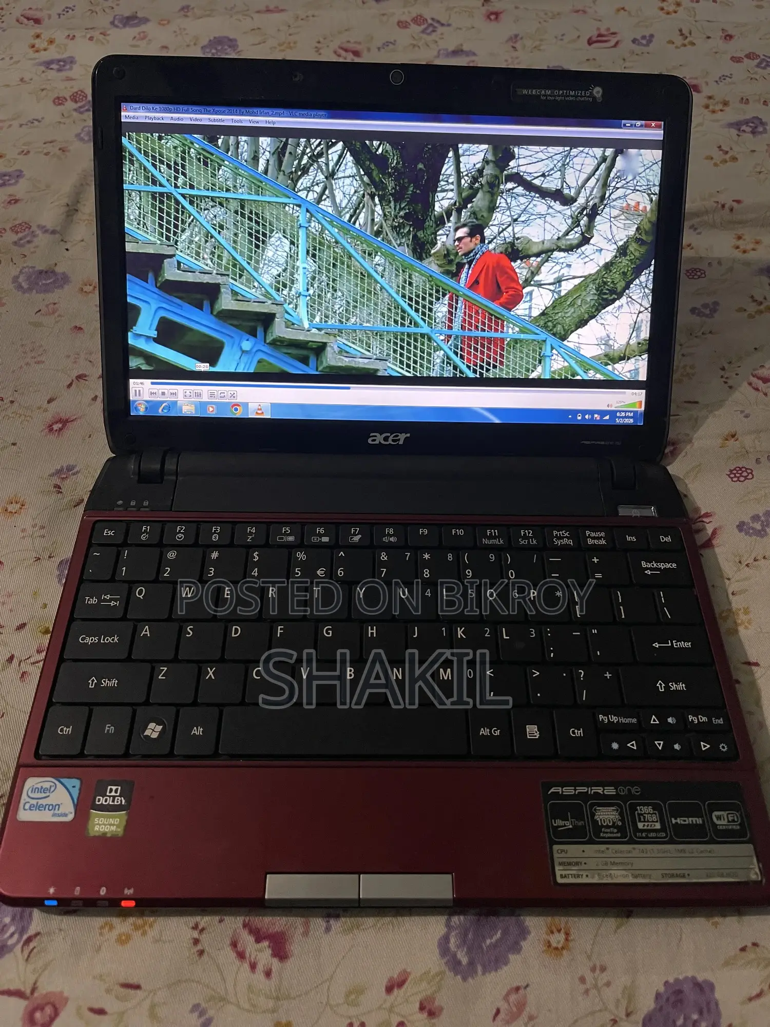Laptop Acer Aspire 1 2GB HDD 320GB