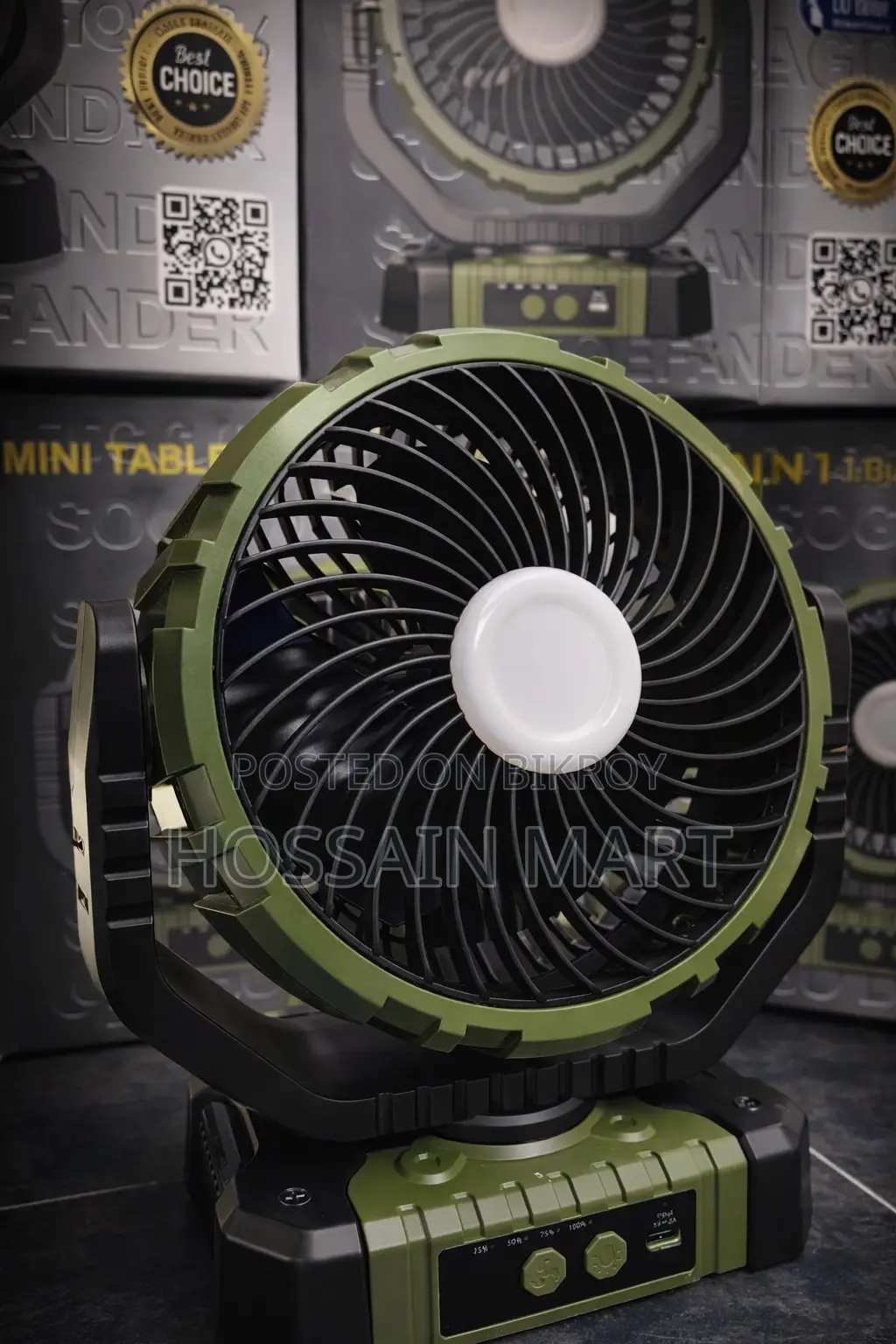 Defender Mini Table Fan (4000mah Battery)