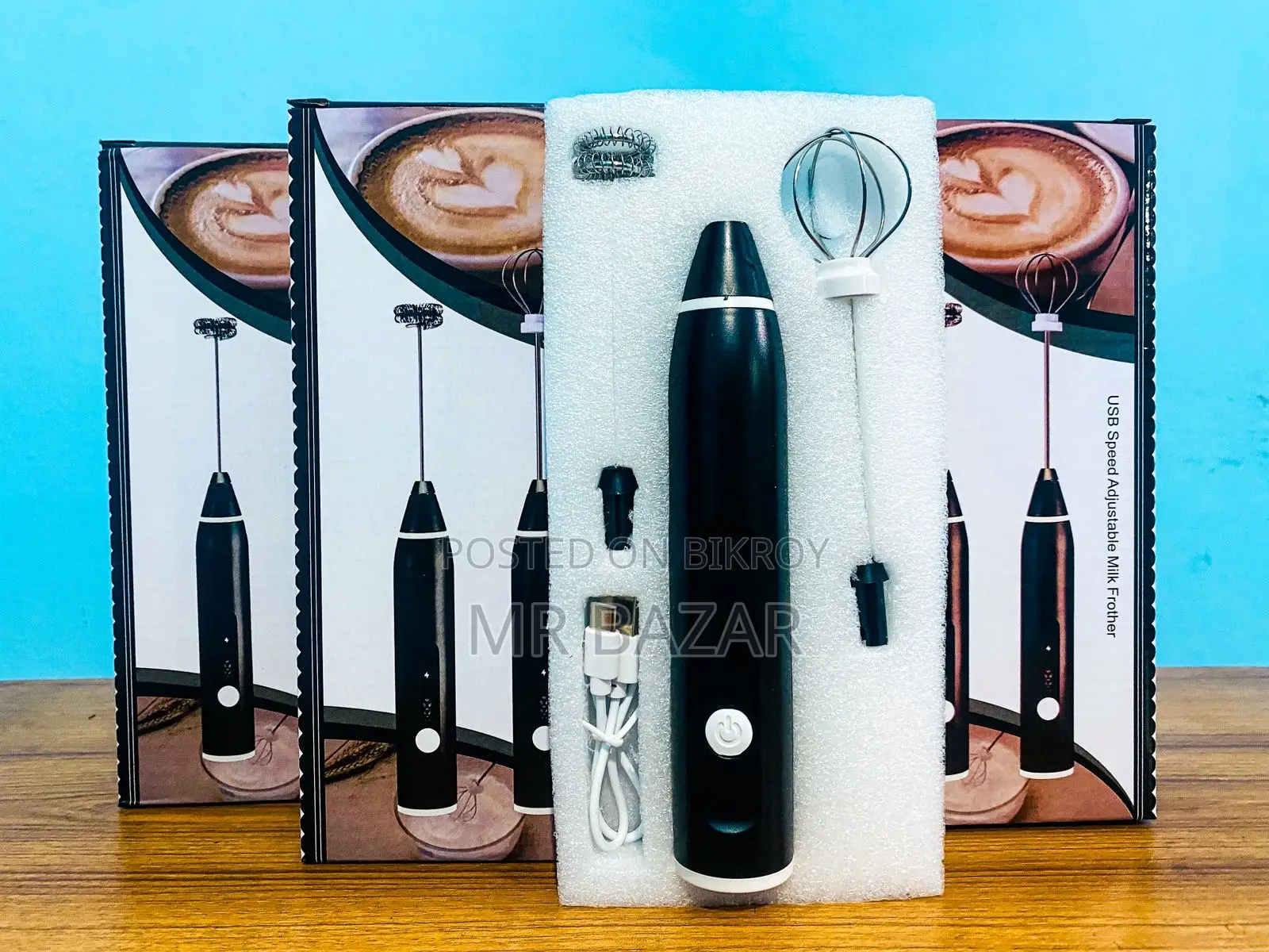 USB Rechargeable Milk Frother – Coffee Maker (Premium Quality)