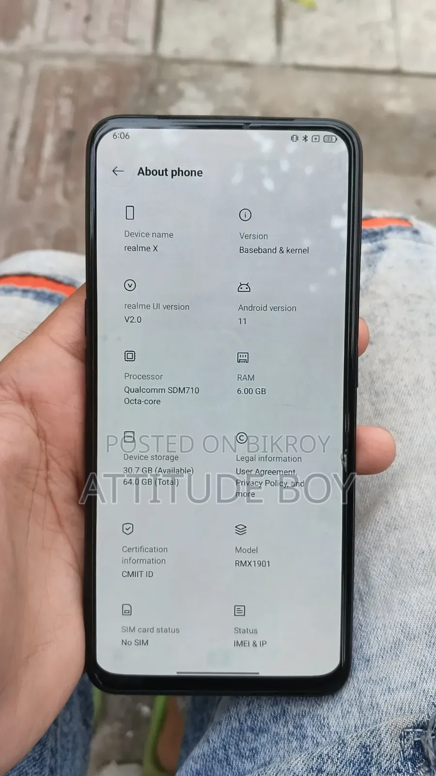 Realme X 64 GB Blue