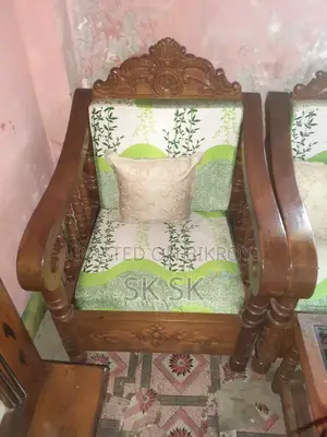 5-Seat Sofa Like New Akashmoni Wood