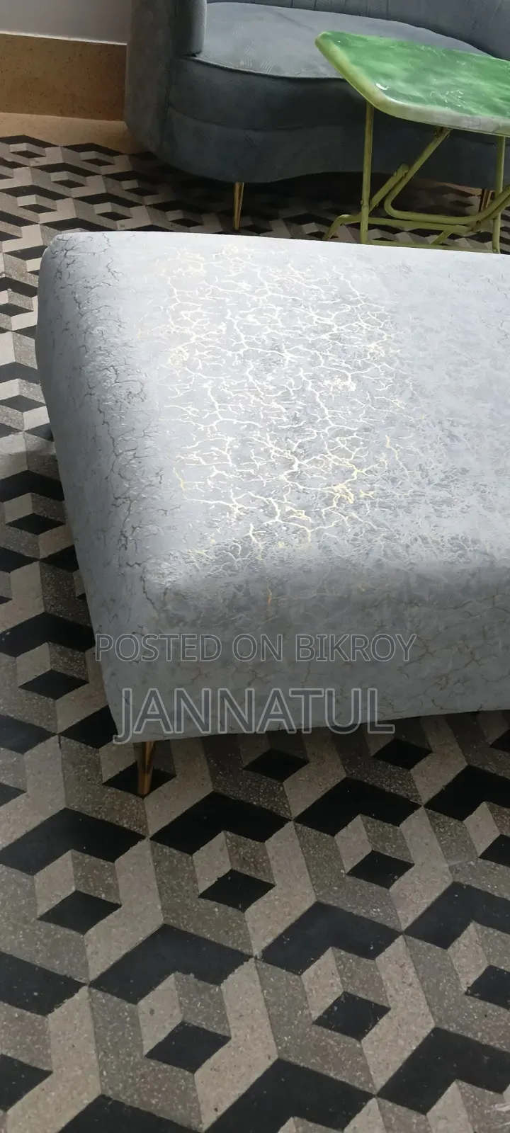 Divan Bed With Velvet. Turkish Design on All Legs.