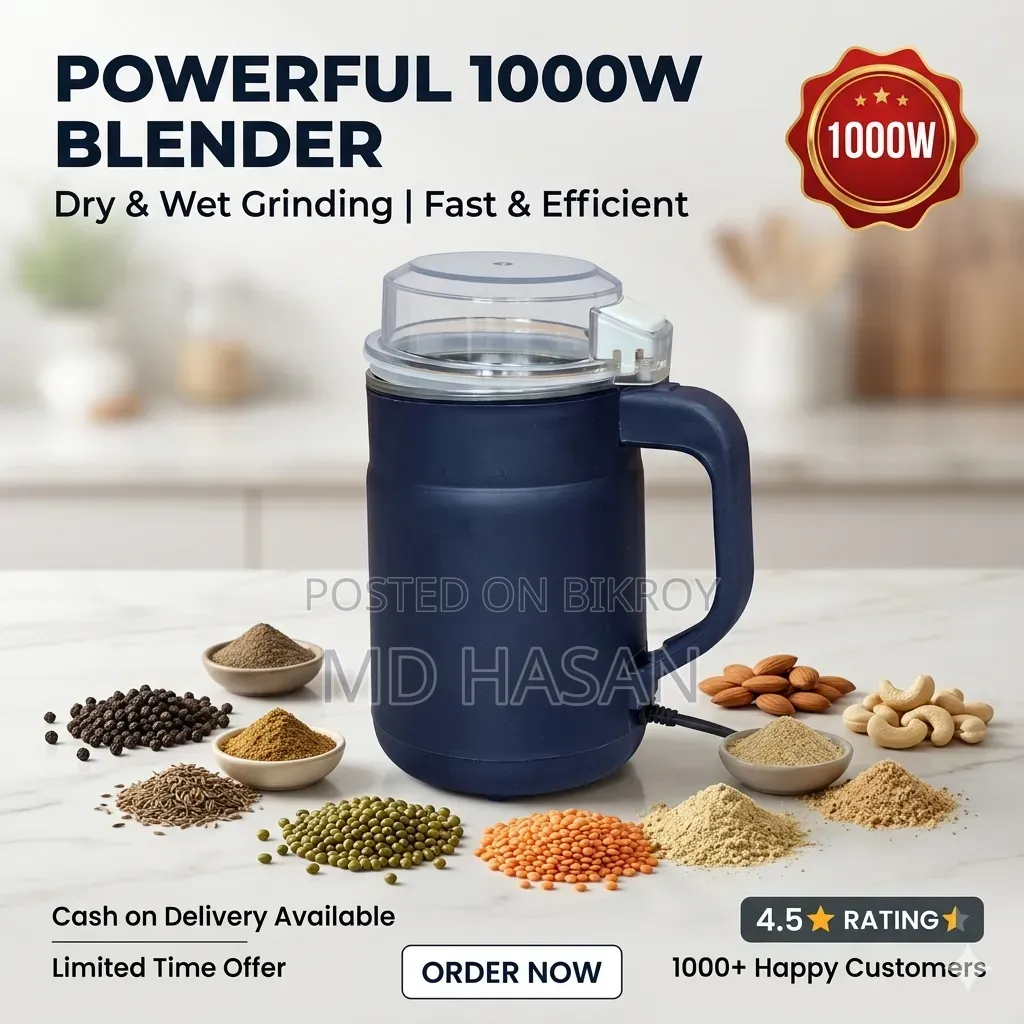1000W Powerful Blender Dry Wet Grinder | Heavy Duty Kitchen Machine