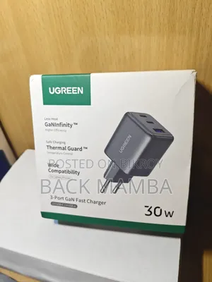 Ugreen 30w Charger(2 Pd Port+1usb)