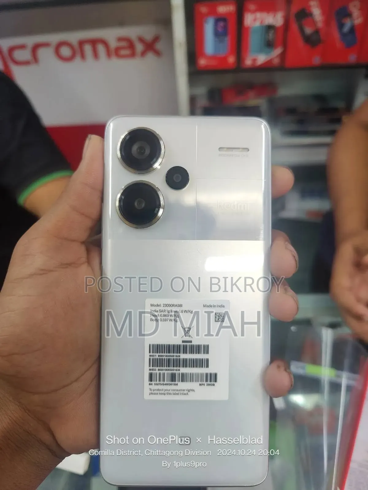 New Xiaomi Redmi Note 13 Pro+ 256 GB White