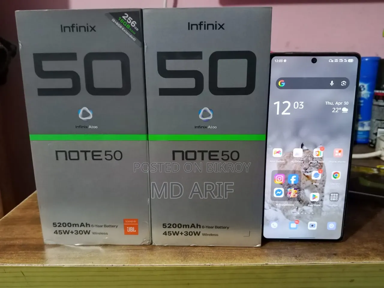 Infinix Note 50 4G 256 GB Gray