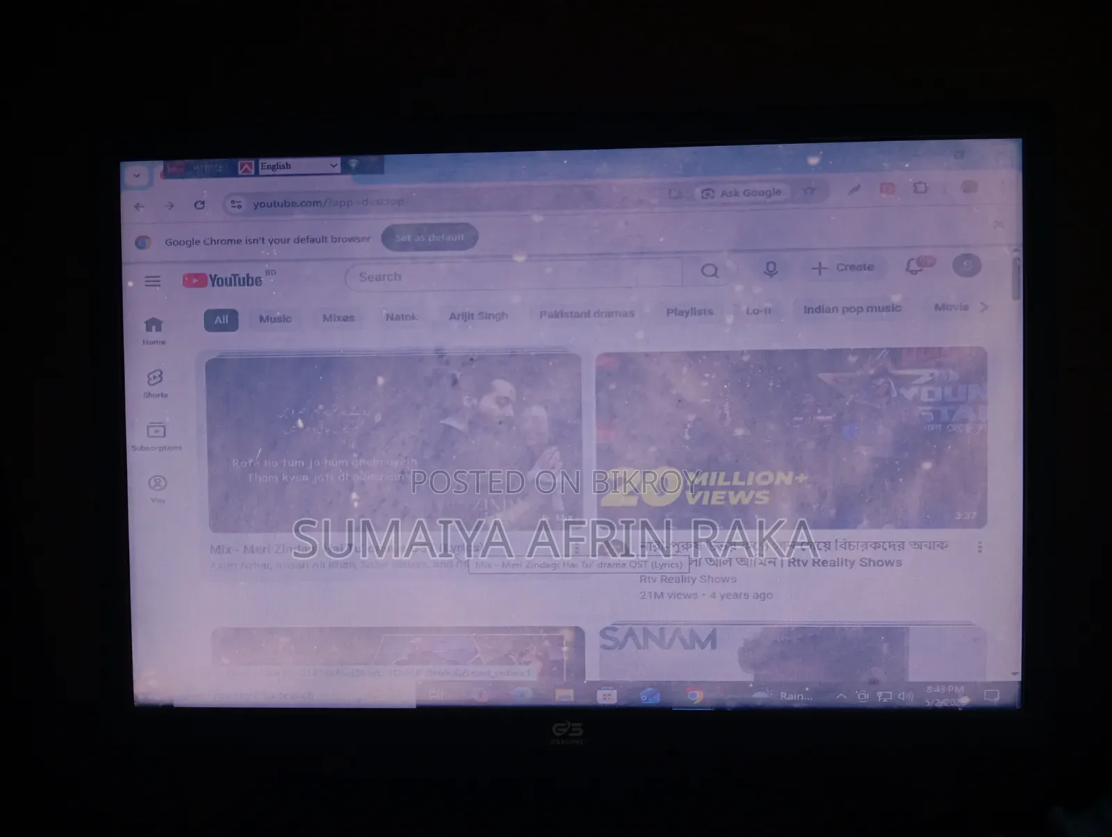 Gigasonic Led Monitor for Sale – Good Condition | Display Working