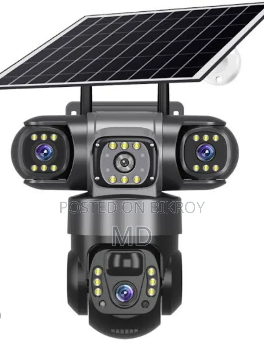 4G Solar IP 3-Lens Camera