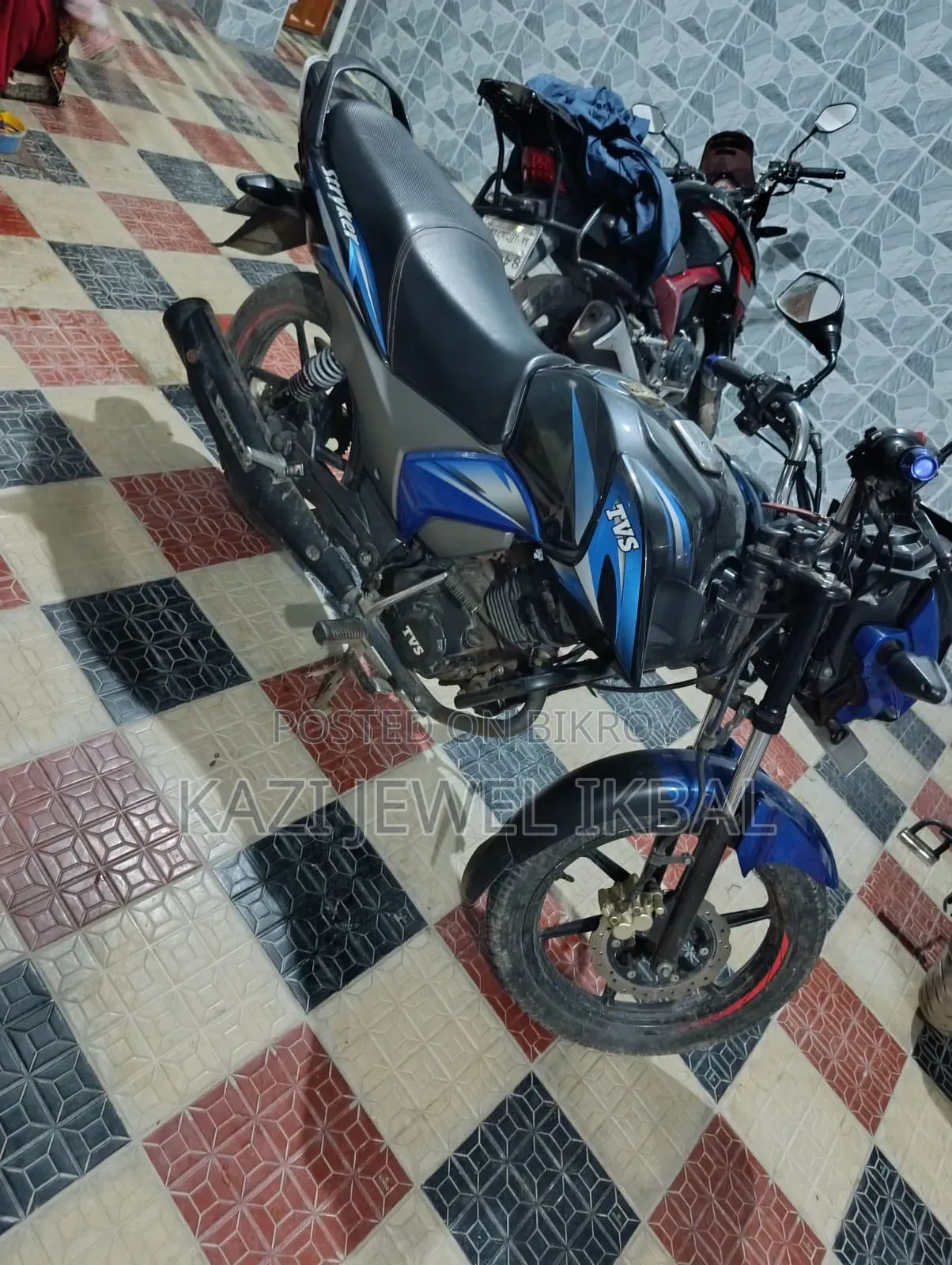 New TVS Stryker 125 2023 Blue