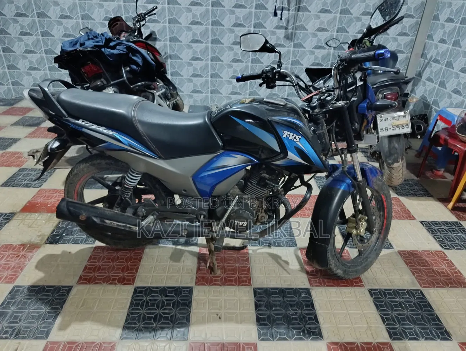 New TVS Stryker 125 2023 Blue