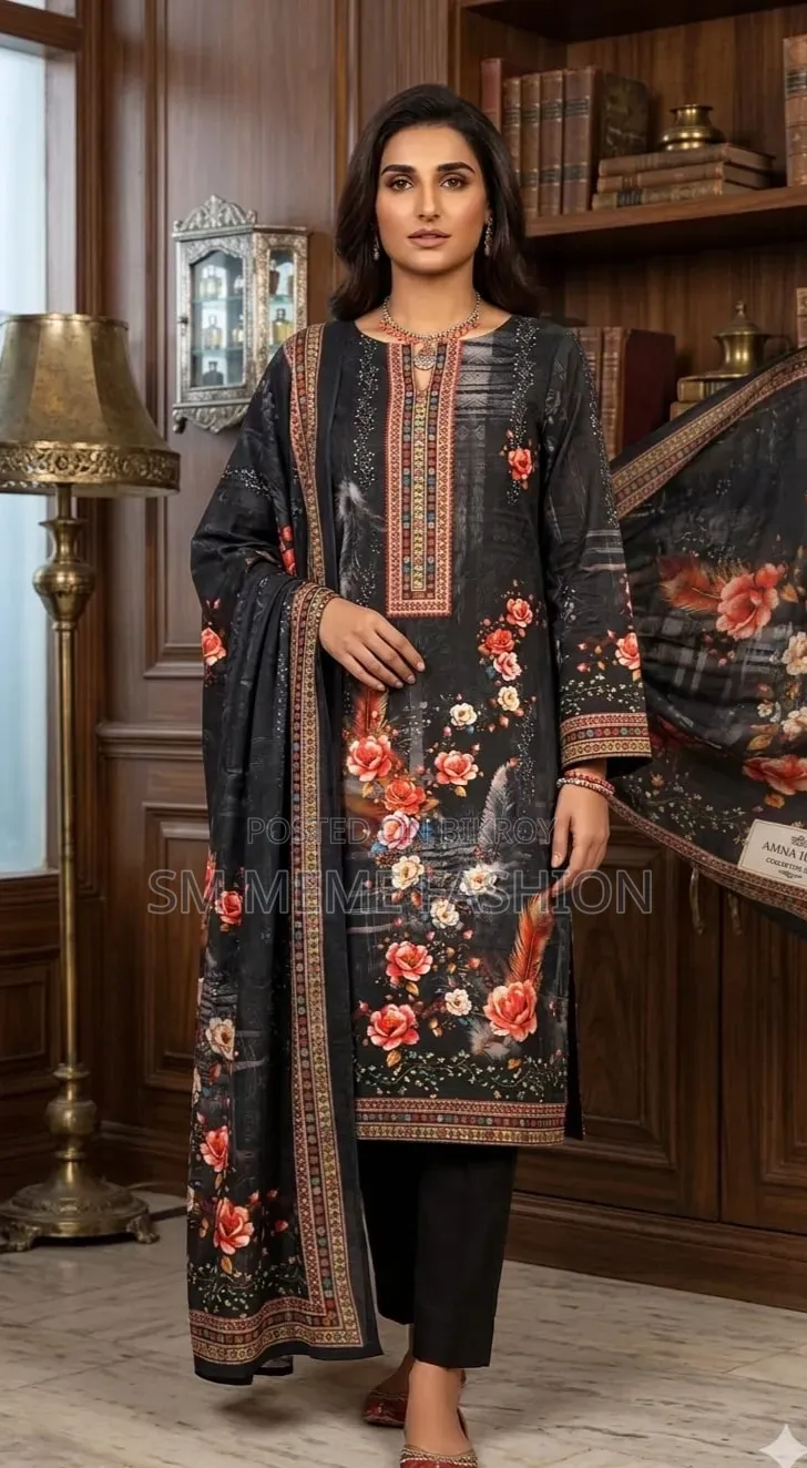 Unstitch Digital Print Three Piece