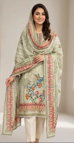 Unstitch Digital Print Three Piece