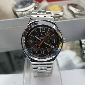 Swatch Swiss Watch – Luminous, Stainless Steel Strap