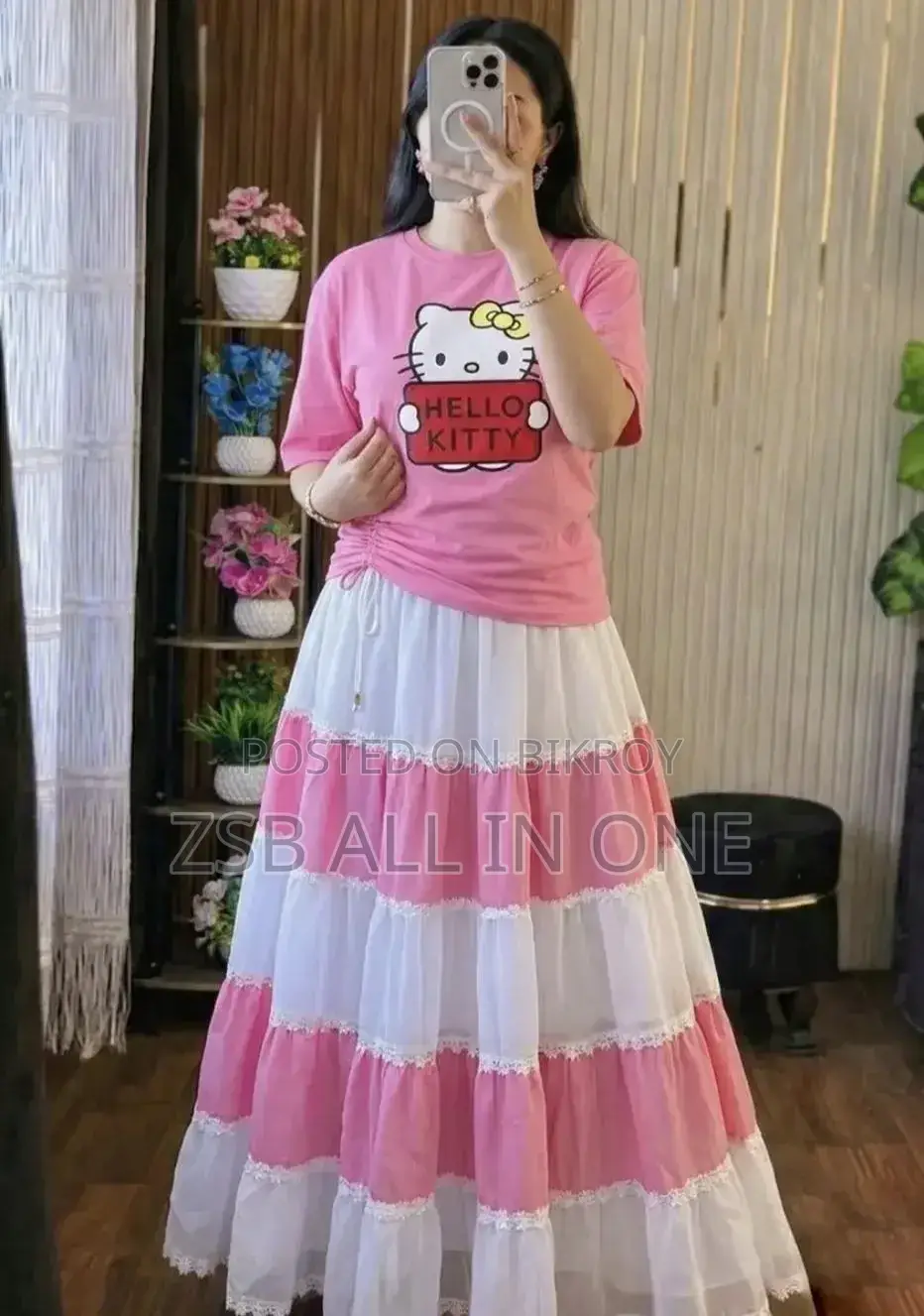 Stylish Skirt and T-Shirt Set