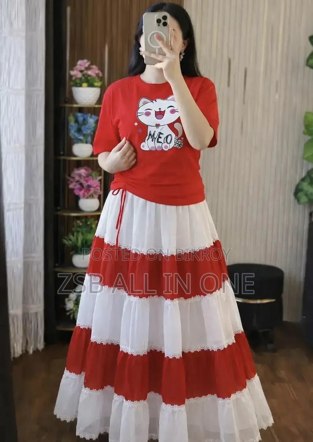 Stylish Skirt and T-Shirt Set