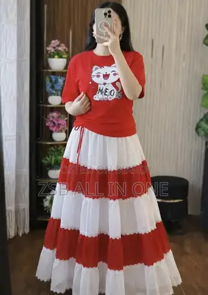 Stylish Skirt and T-Shirt Set