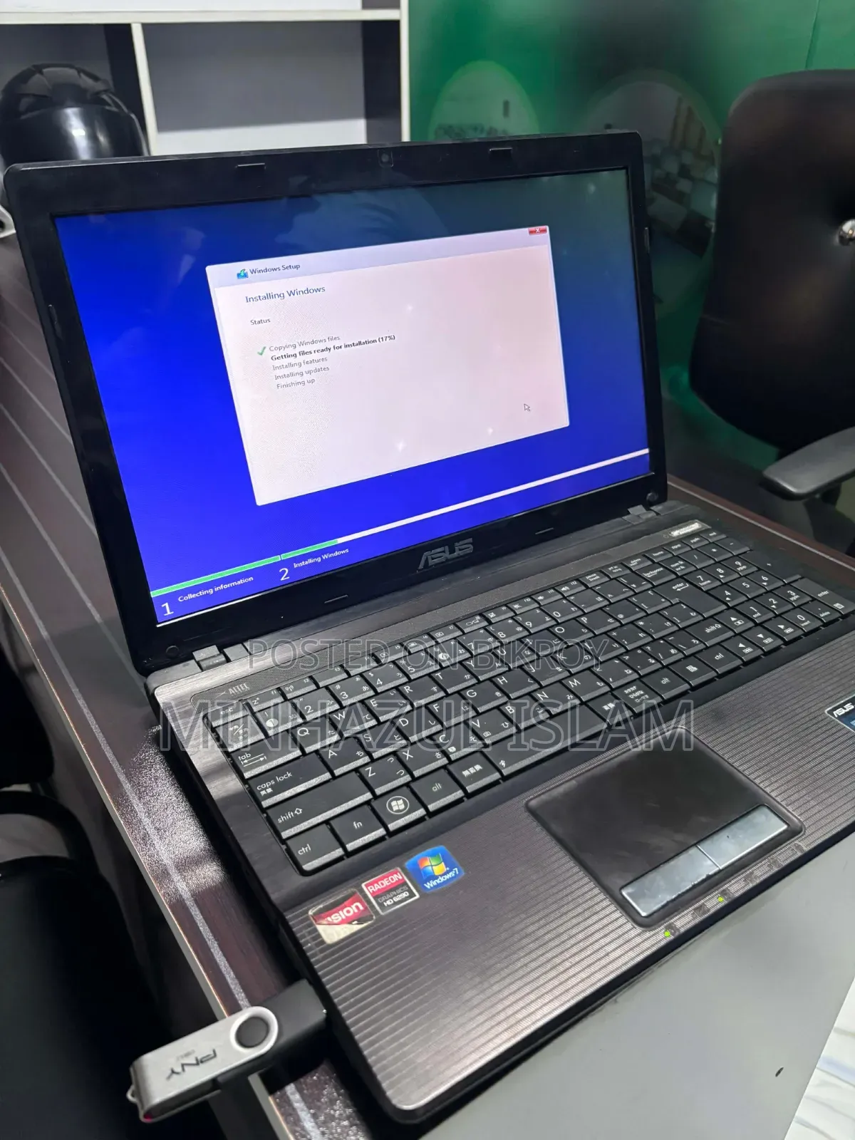 Laptop Asus K53U 8GB AMD HDD+SSD 512GB