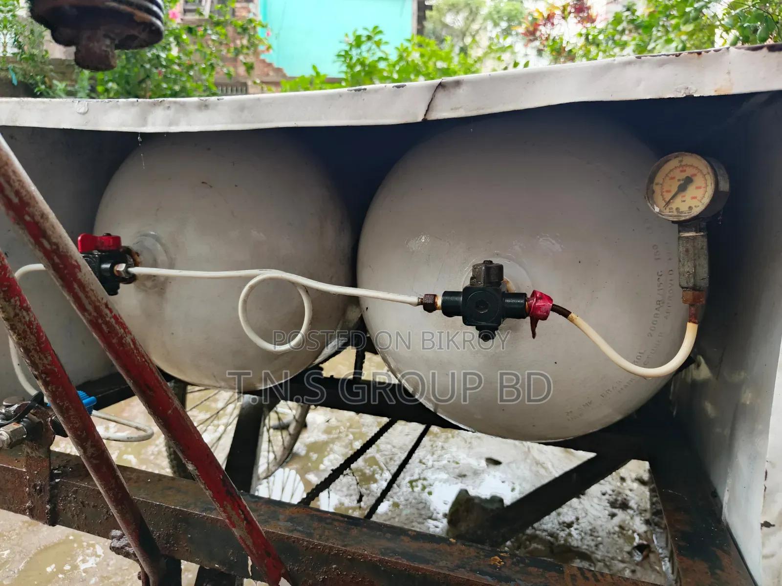 2 Units of 130L CNG Cylinders + Van Setup, Ready for Restaurant Use