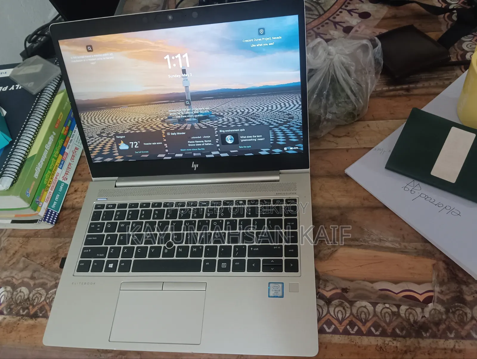 Laptop HP EliteBook 840 G6 8GB Intel Core I5 HDD+SSD 256GB