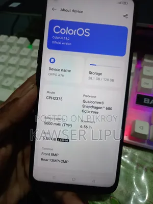 Oppo A76 128 GB Black