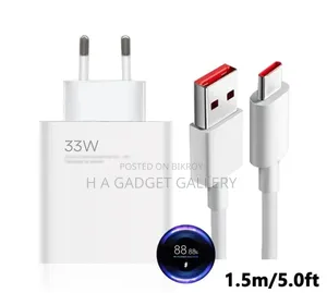 Xiaomi 33w Power Adapter Suit With Type-C Cable (Mdy-11-Ez)