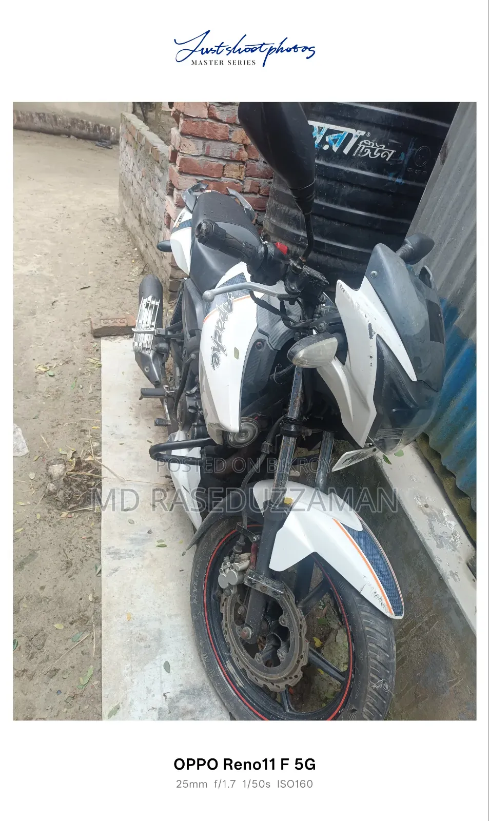 TVS Apache RTR 160 2V 2018 White