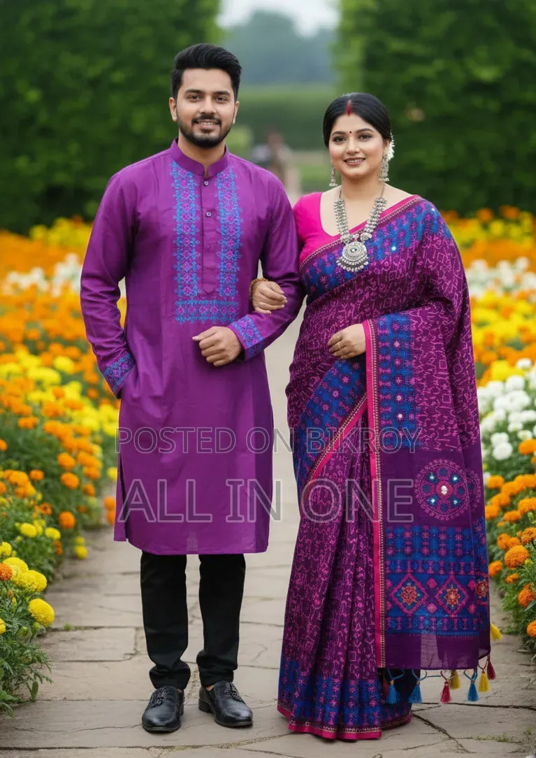 Couple Saree with Running Blouse Piece