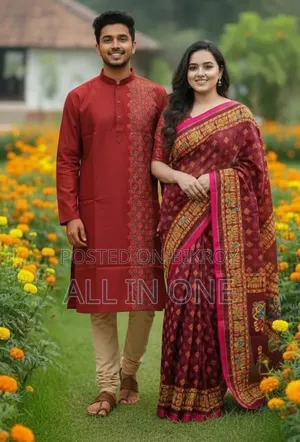 Couple Saree with Running Blouse Piece