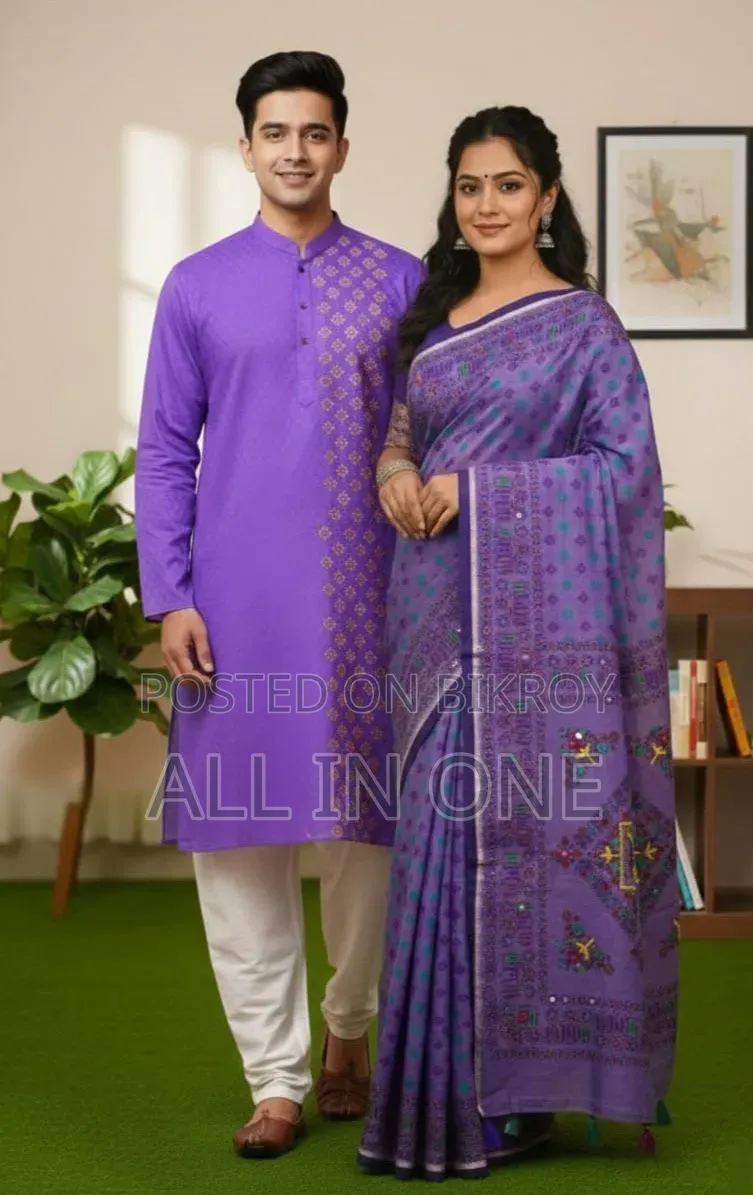 Couple Saree with Running Blouse Piece