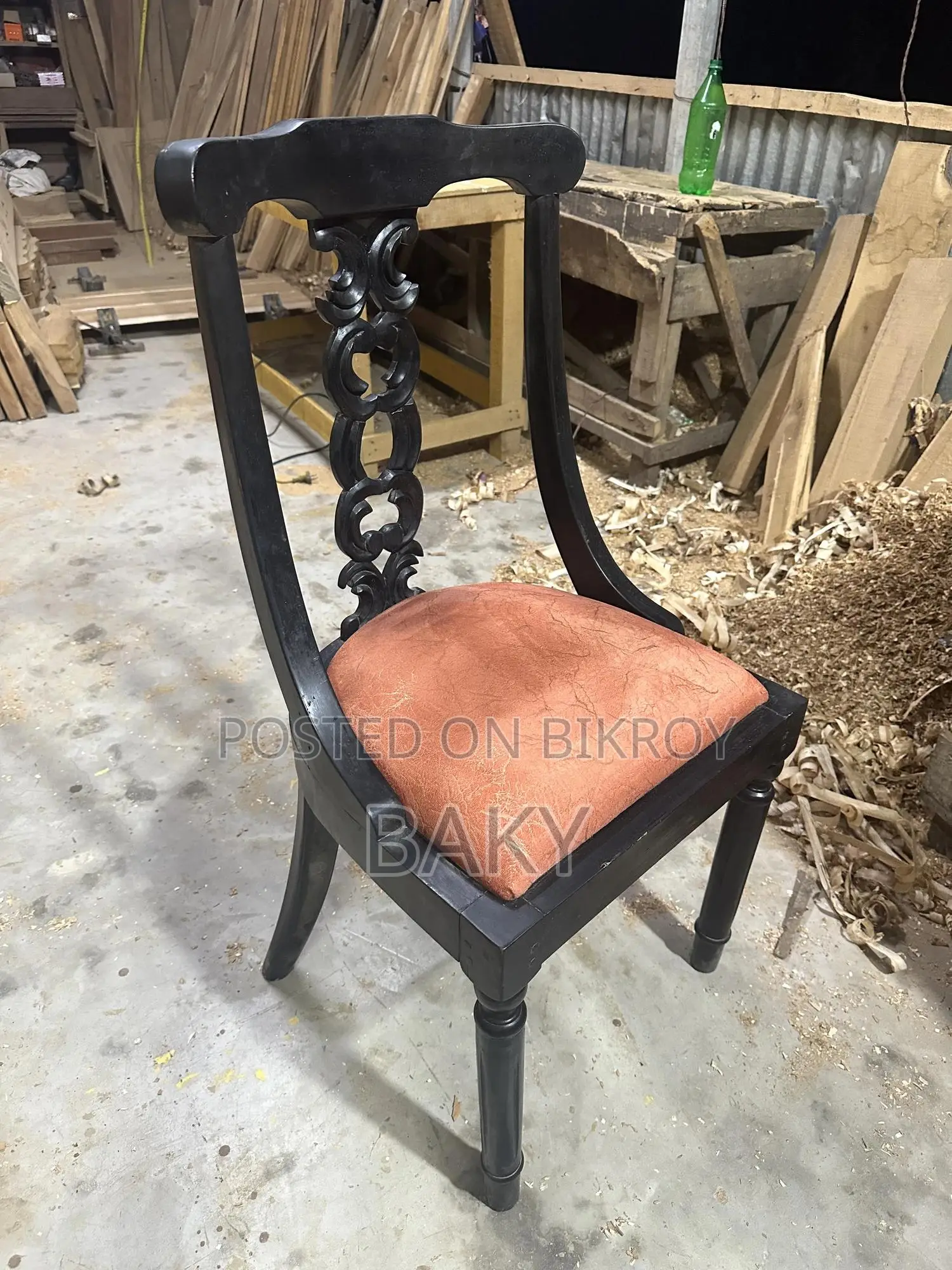 Wooden Dining Table With 6 Chairs