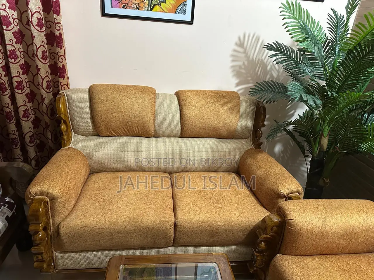 Sofa Set for Sale | Used for one year. [Sofa cover free]