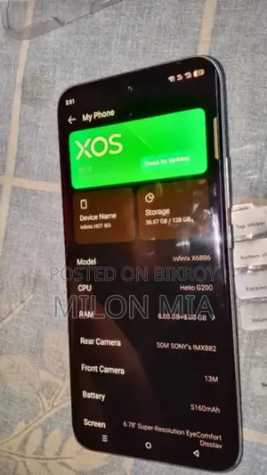 Infinix Hot 60 Pro+ 128 GB White