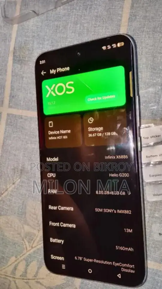 Infinix Hot 60 Pro+ 128 GB White