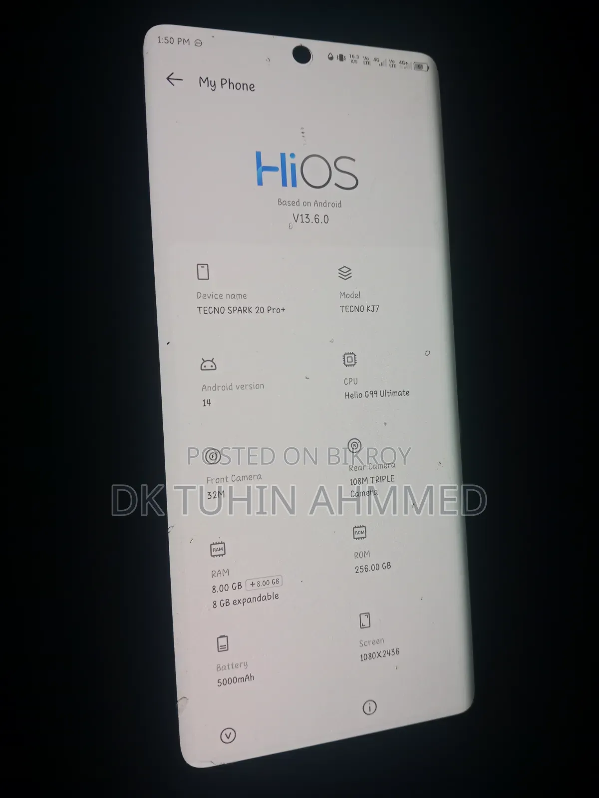 Tecno Spark 20 Pro Plus 256 GB Black