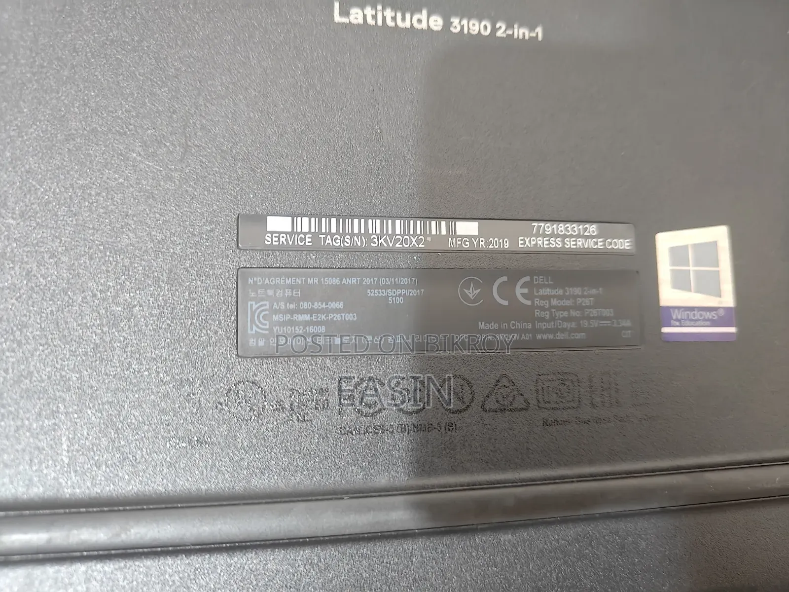 Laptop Dell Latitude 11 3190 8GB Intel Pentium SSD 128GB