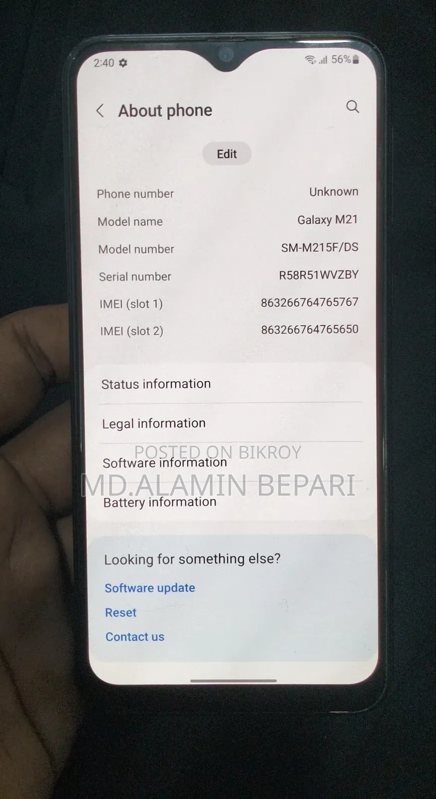 Samsung Galaxy M21 128 GB Blue