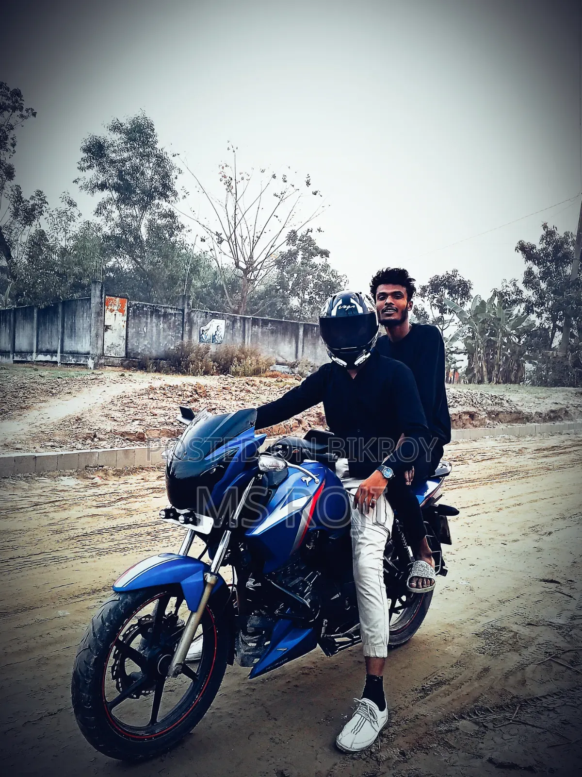 TVS Apache RTR 160 2v Refresh X-connect 2016 Blue