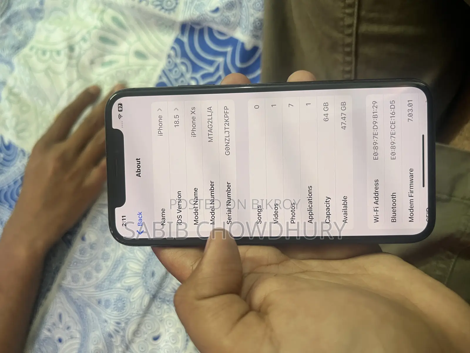 Apple iPhone XS 64 GB Black