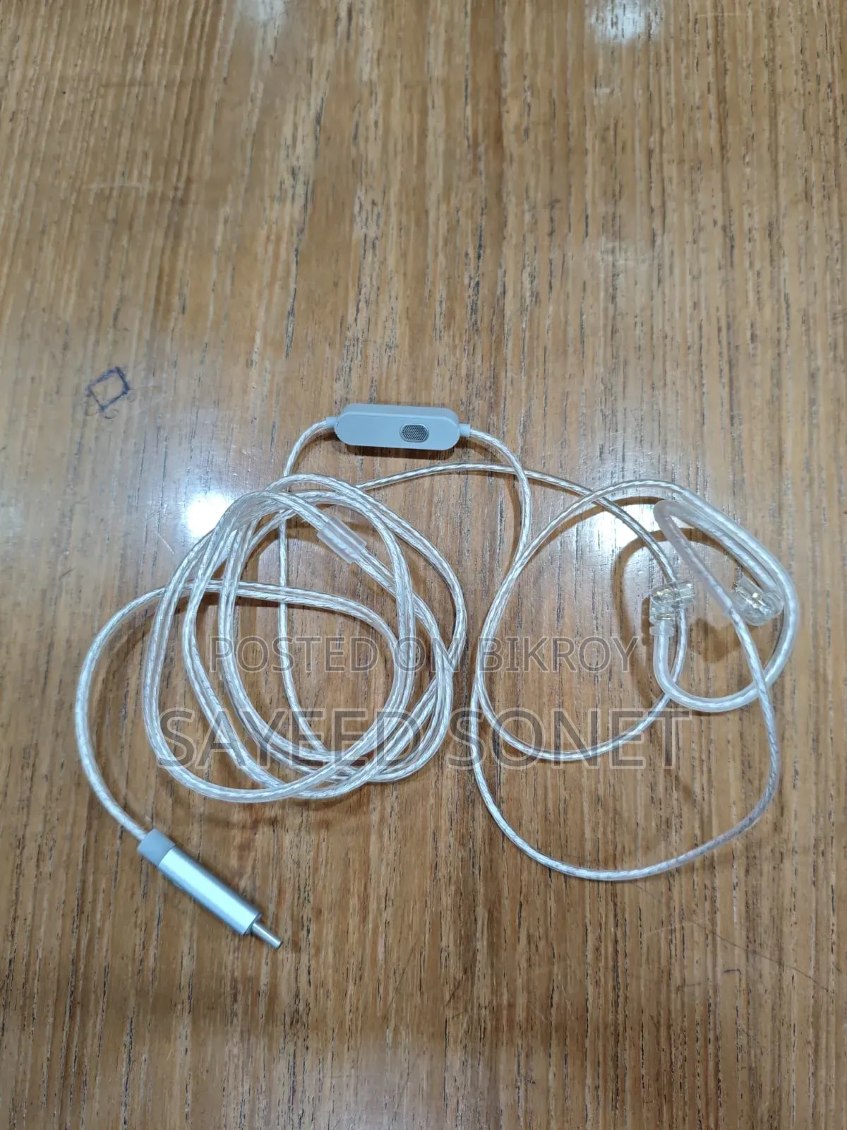 Kz M2 Dual Mic Silver Plated Upgrade Cable Type-C