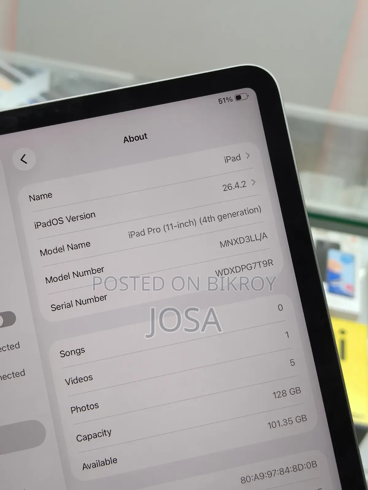 Apple iPad Pro 11 (2022) 128 GB