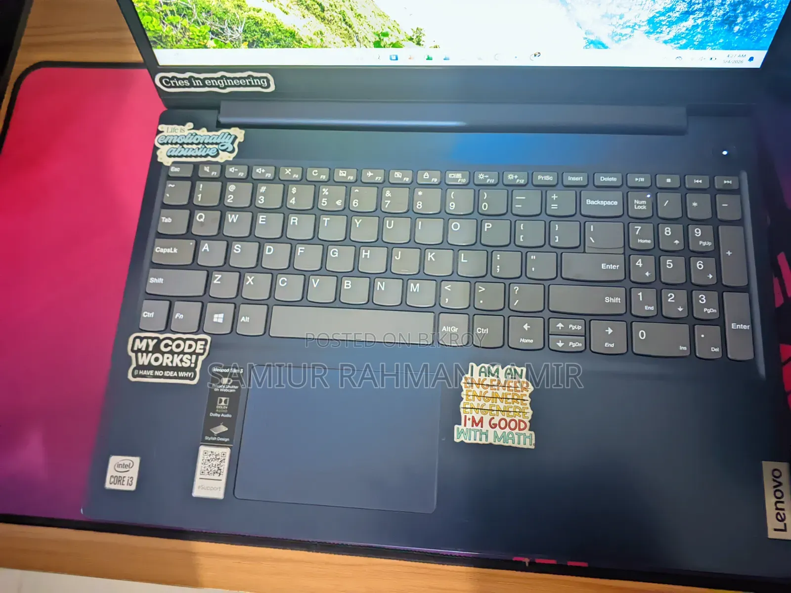 Lenovo IdeaPad 3 4GB Intel Core i3 HDD+SSD 1TB Laptop
